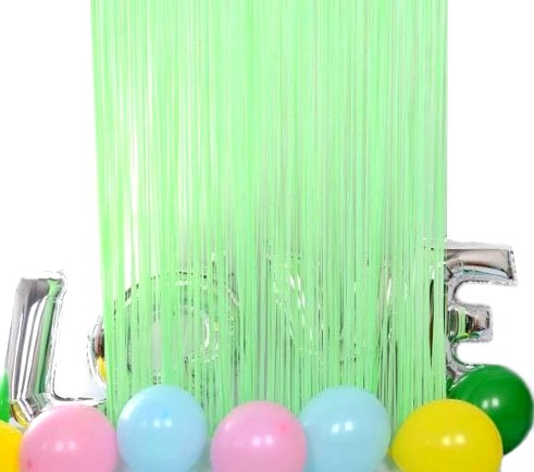 CORTINA LISA COLOR (IP) VERDE PASTEL 2.2 MT X 80CM x 1